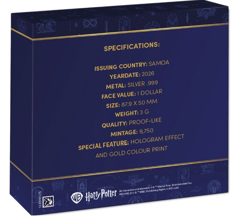 PRESALE ONLY - Harry Potter Hogwarts Express Ticket 2026 $1 Silver