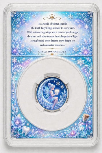 PRESALE ONLY - Toothy Fairy 1/10 oz Silver Round - 6 Different Colours!