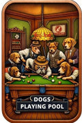 PRESALE ONLY - DOGS PLAYING POOL Colorized 5 Oz Copper Bar