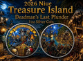 PRESALE ONLY - TREASURE ISLAND Deadman's Last Plunder 1 Oz Silver Coin 2$ Niue 2026