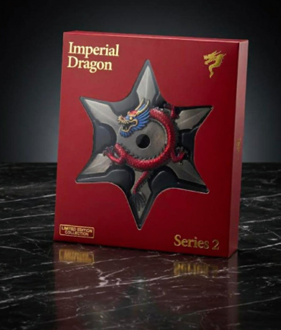 Imperial Red Ninja Star Dragon 2 oz Copper