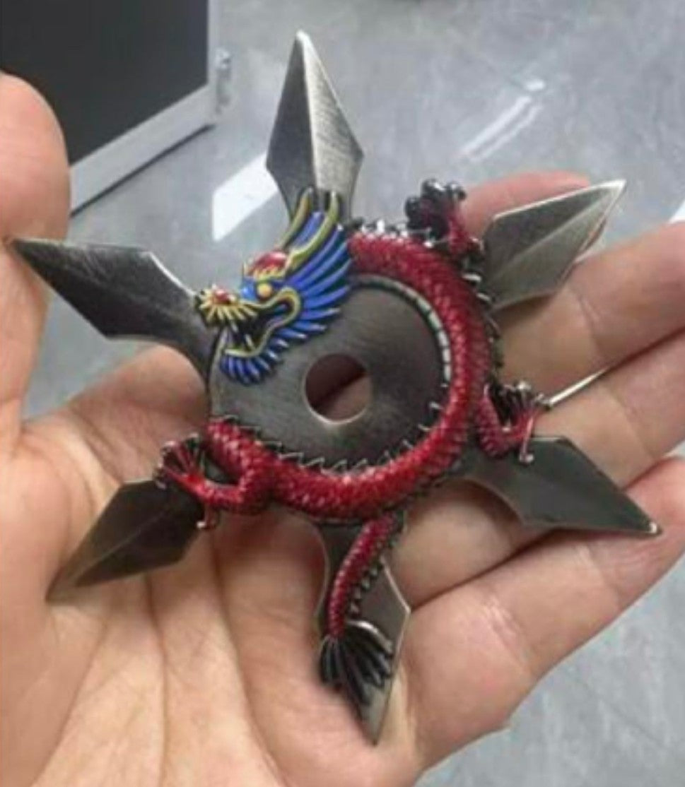 Imperial Red Ninja Star Dragon 2 oz Copper
