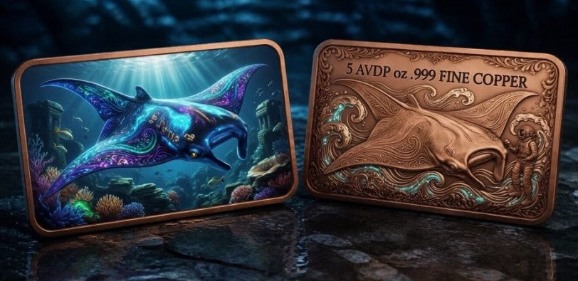 PRESALE ONLY - Stingray 5 oz Copper Bar