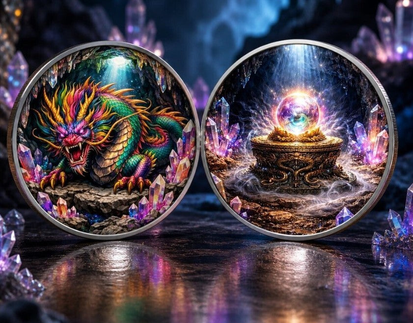 PRESALE ONLY - Drago 1 oz Copper Silver Plated in Blisterpak