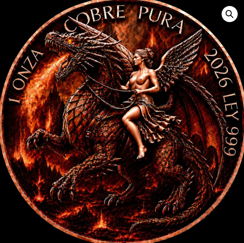 Fire Dragon Libertad Tribute 1 oz Copper