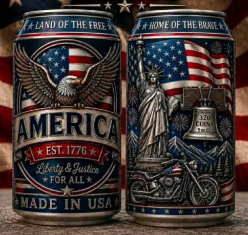 PRESALE ONLY - Red, White and Brew 5 oz Copper Bar