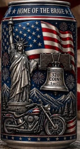 PRESALE ONLY - Red, White and Brew 5 oz Copper Bar