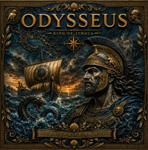 PRESALE ONLY - 2026 Odysseus King of Ithaca 1 Kilo Colorized Copper