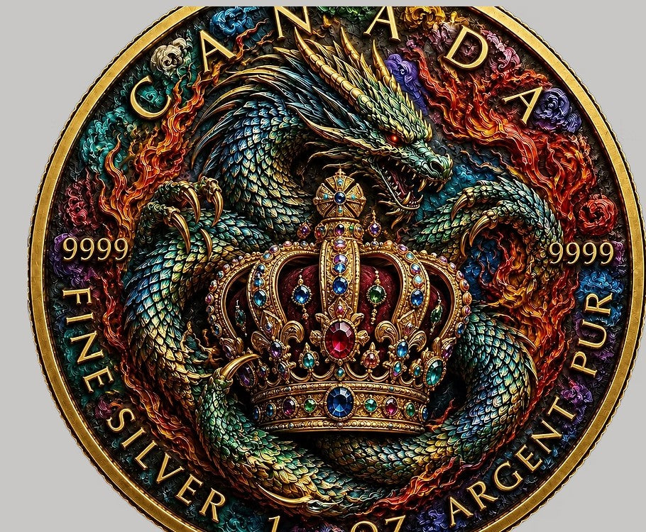 PRESALE ONLY - CROWN GUARDIAN - 1 Oz 999.9 Silver Coin - 5$ Canada 2026