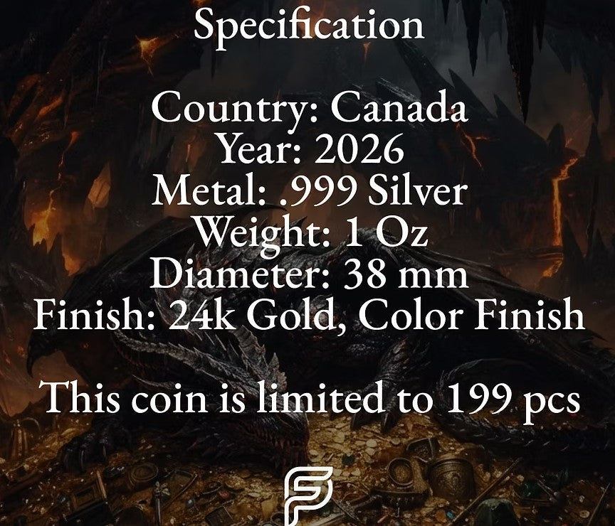 PRESALE ONLY - CROWN GUARDIAN - 1 Oz 999.9 Silver Coin - 5$ Canada 2026
