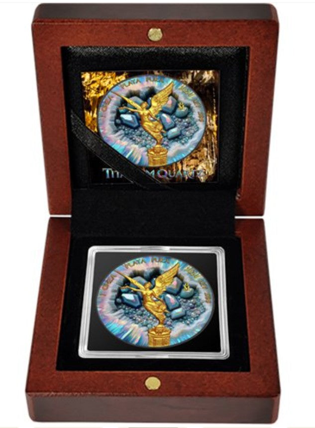 PRESALE ONLY - TITANIUM QUARTZ - Crystal Cavern Series - 1 Oz Silver .999 | 2024 |