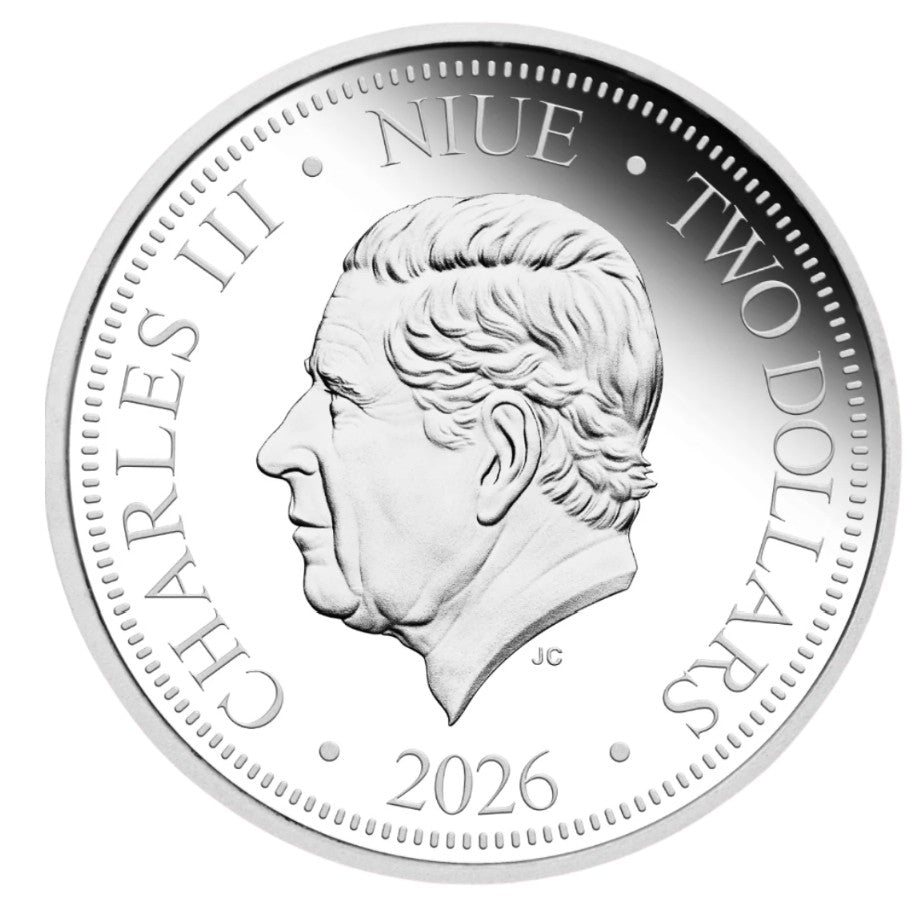 PRESALE ONLY - Australian Opal Wings Meadow Argus 2026 $2 Opal 1oz Silver Proof Coin