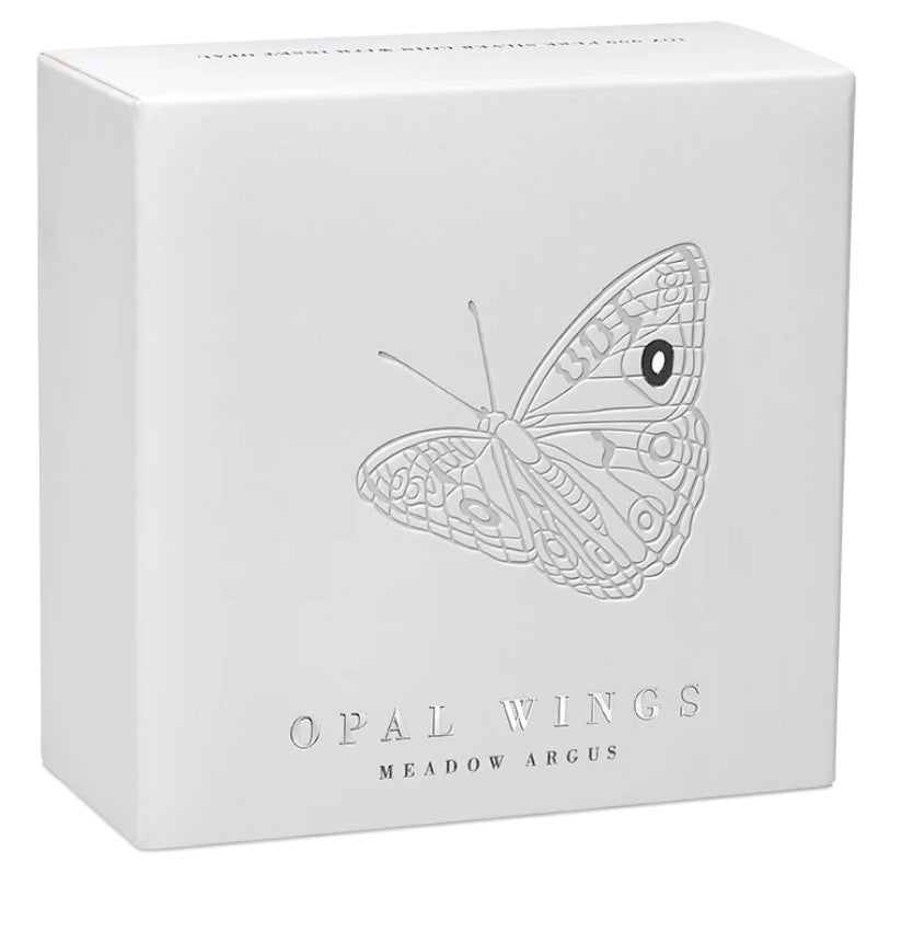 PRESALE ONLY - Australian Opal Wings Meadow Argus 2026 $2 Opal 1oz Silver Proof Coin