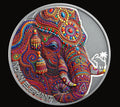 PRESALE ONLY - 2026 Indian Elephant 2oz Silver Antique Coin