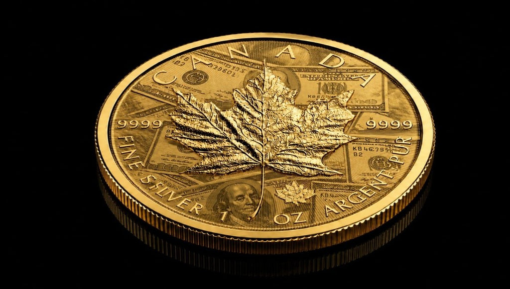 PRESALE ONLY - 2026 Canada Maple Billions Edition Gold Gilded Figurine 1 oz Silver Coin
