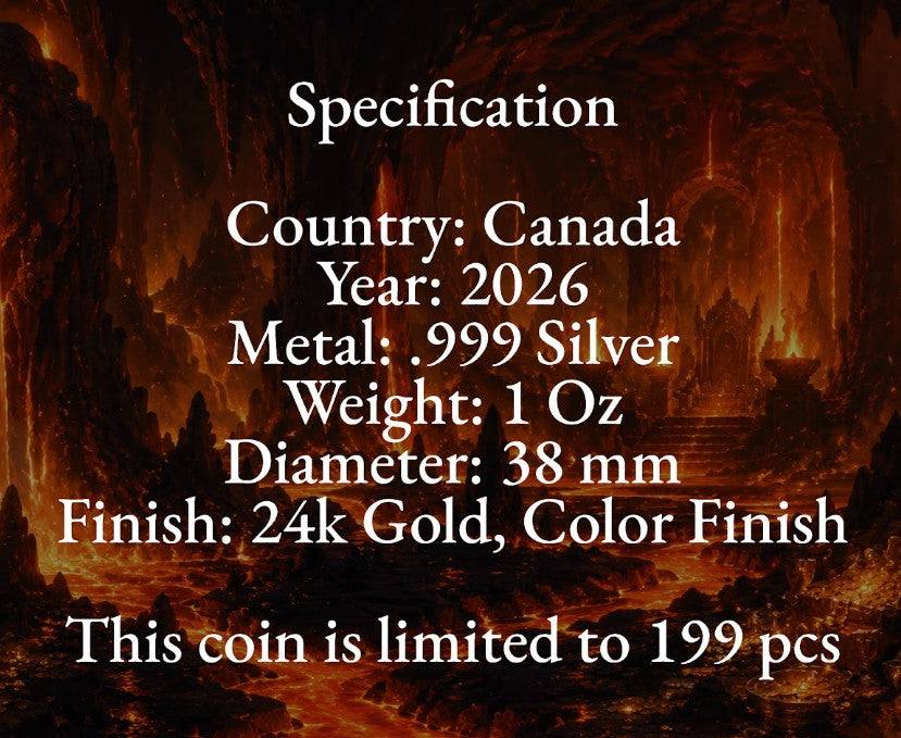 PRESALE ONLY - PHOENIX RISING 1 Oz Silver Maple Leaf 2026