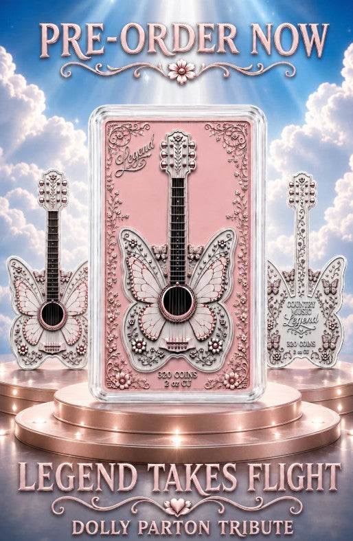 PRESALE ONLY - The Legend takes Flight Silver Plated -2oz Copper