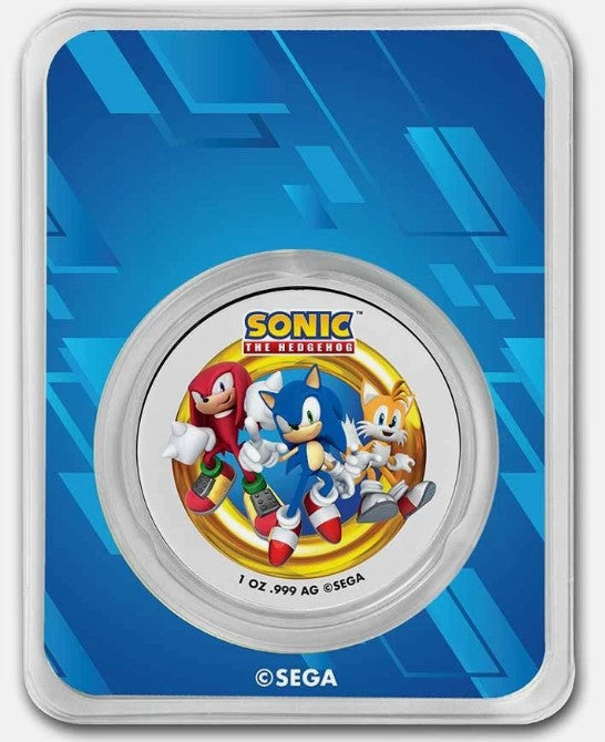 SONIC - 2023 Tails Colorized 1 oz Silver Round – With TEP