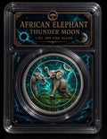PRESALE ONLY - 2024 African Wildlife Elephant 1oz Silver in Slab