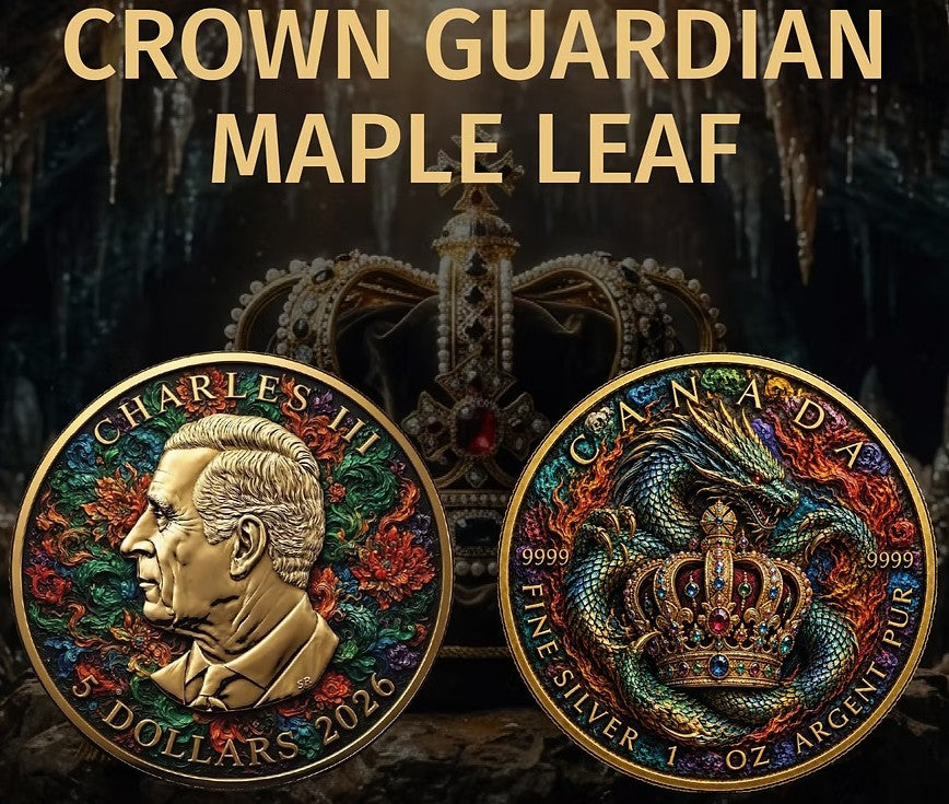 PRESALE ONLY - CROWN GUARDIAN - 1 Oz 999.9 Silver Coin - 5$ Canada 2026