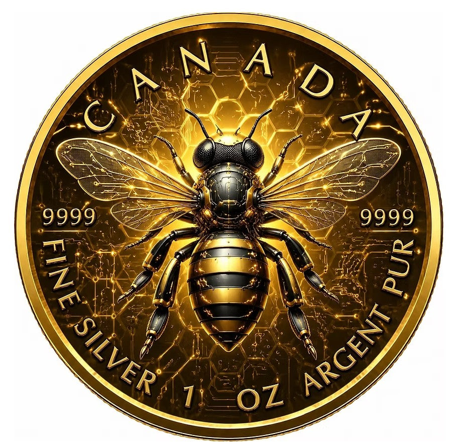 PRESALE ONLY - 2026 Maple The Golden Bee Edition 1 oz Silver Coin