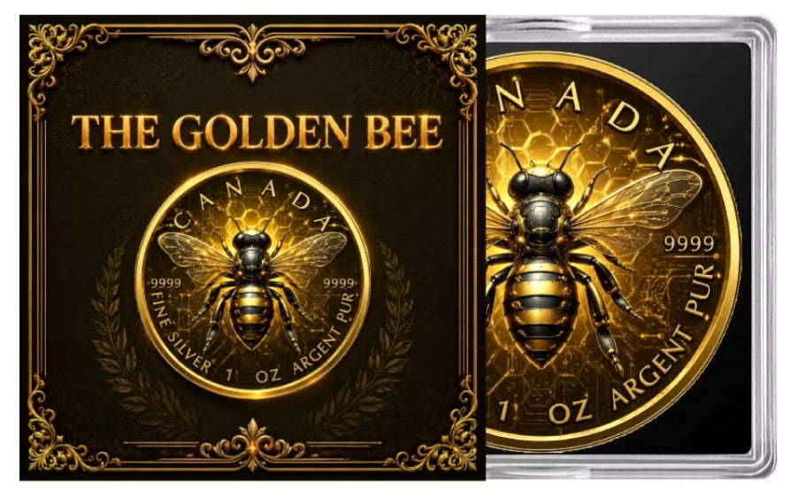 PRESALE ONLY - 2026 Maple The Golden Bee Edition 1 oz Silver Coin
