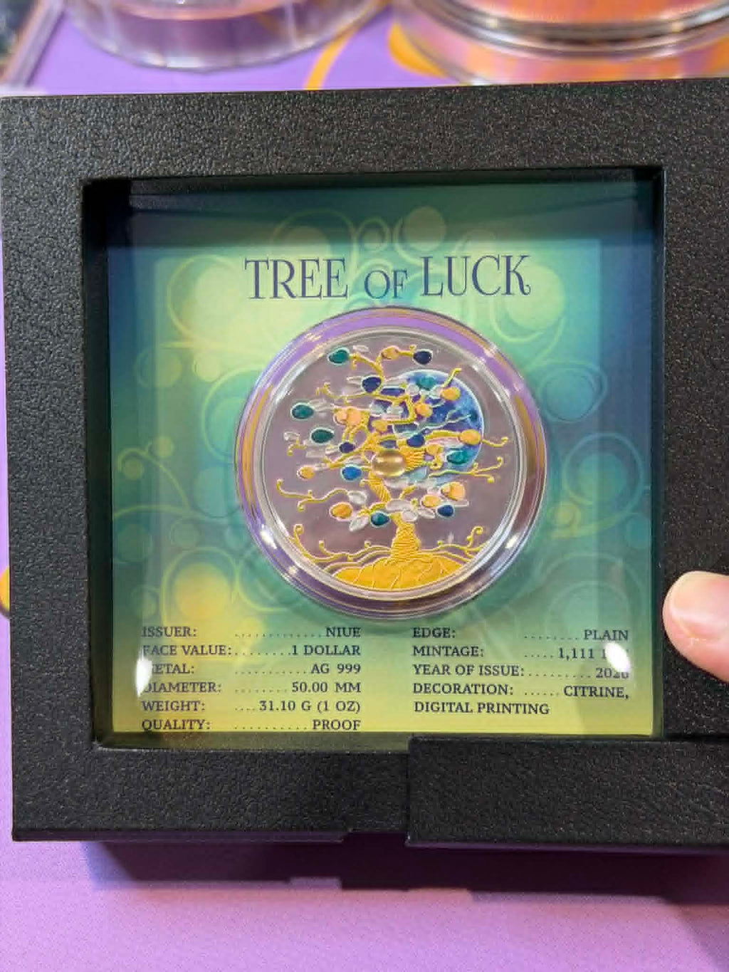 2026 Citrine Tree Of Luck 1oz Silver Proof Coin